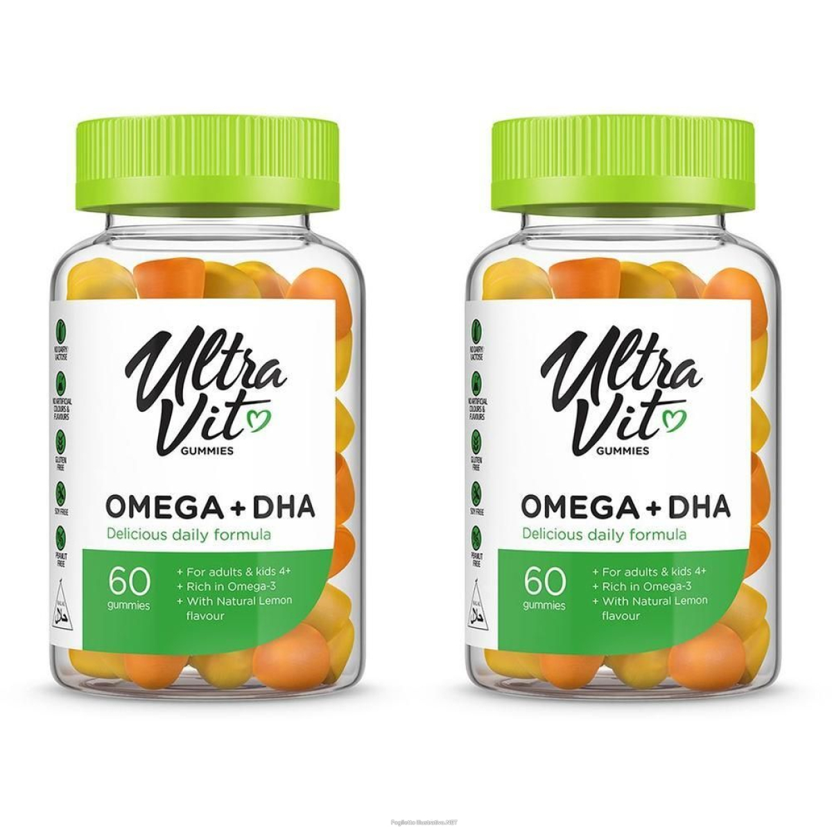 Trova Offerte di ultravit gummies omega 3 + dha 2x60 st e compra online