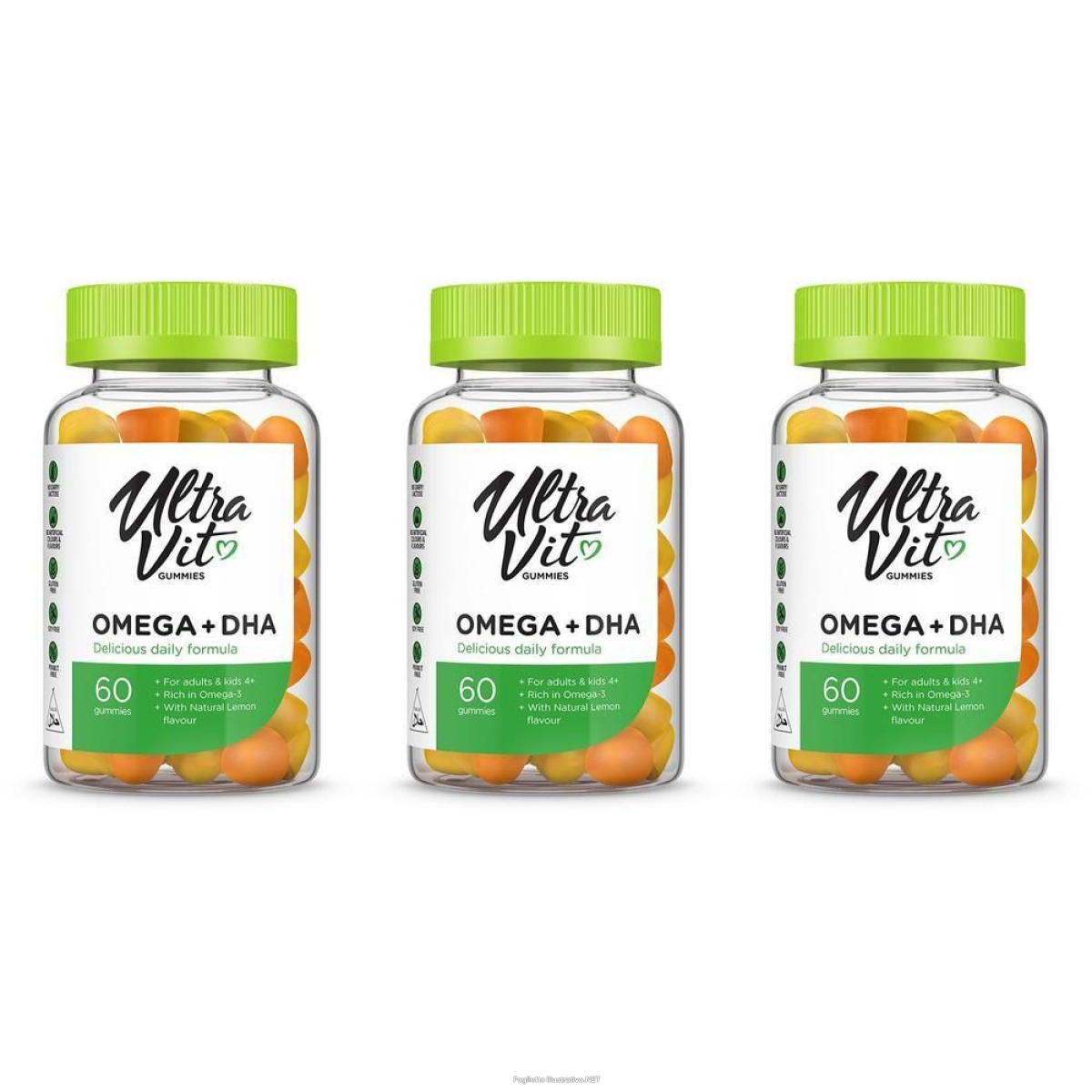 Trova Offerte di ultravit gummies omega 3 + dha 3x60 st e compra online