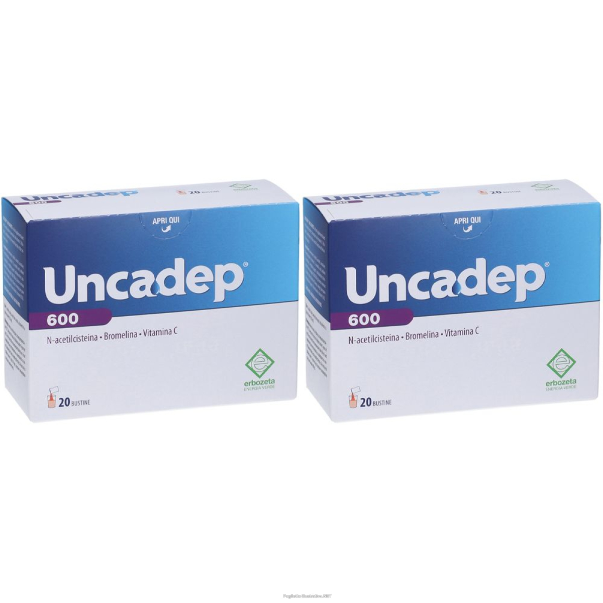 Trova Offerte di uncadep® 600 set da 2 2x20 pz bustina e compra online