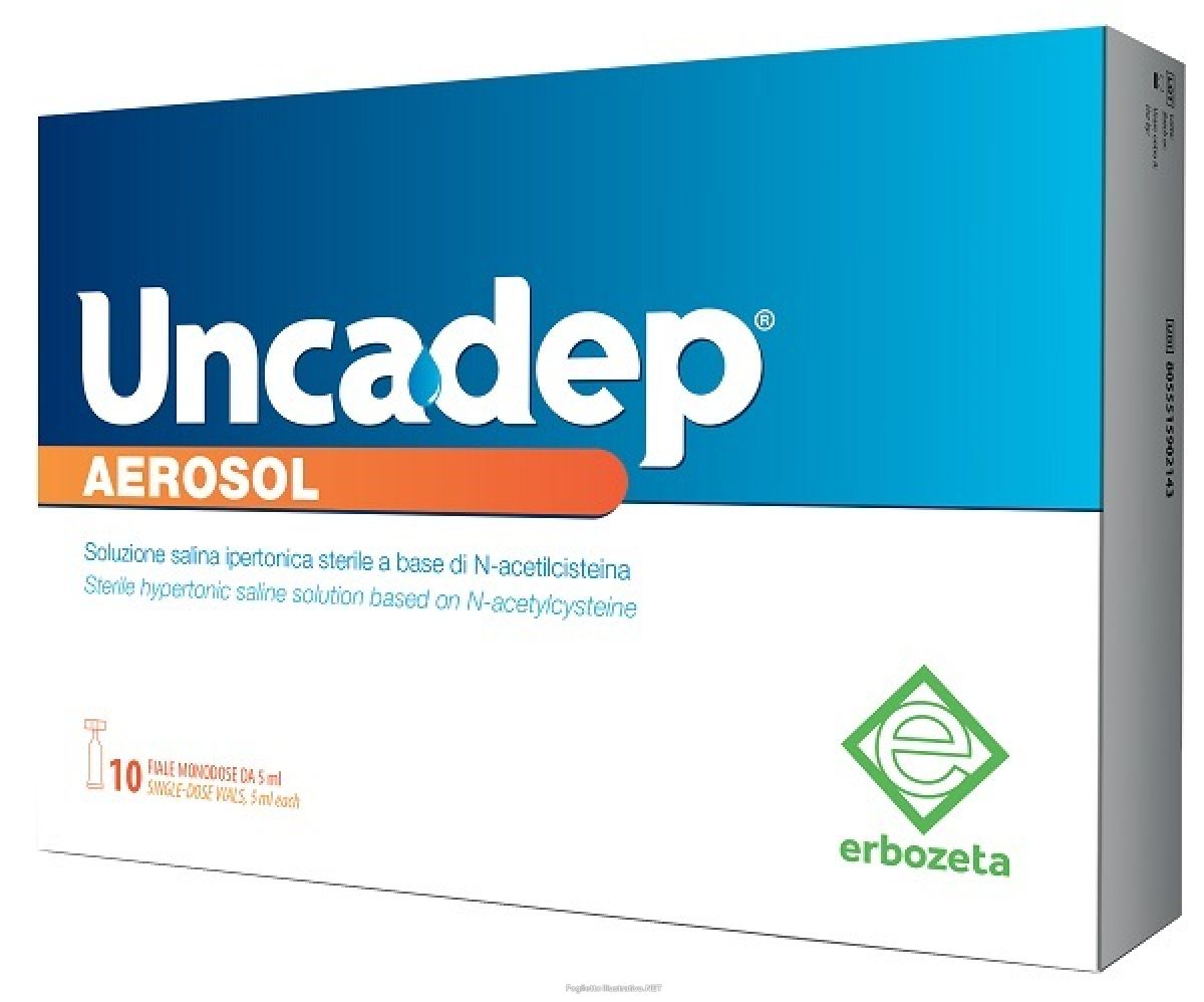Trova Offerte di uncadep aerosol soluzione salina ipertonica con n-acetilcisteina 10 fiale monodose da 5ml e compra online