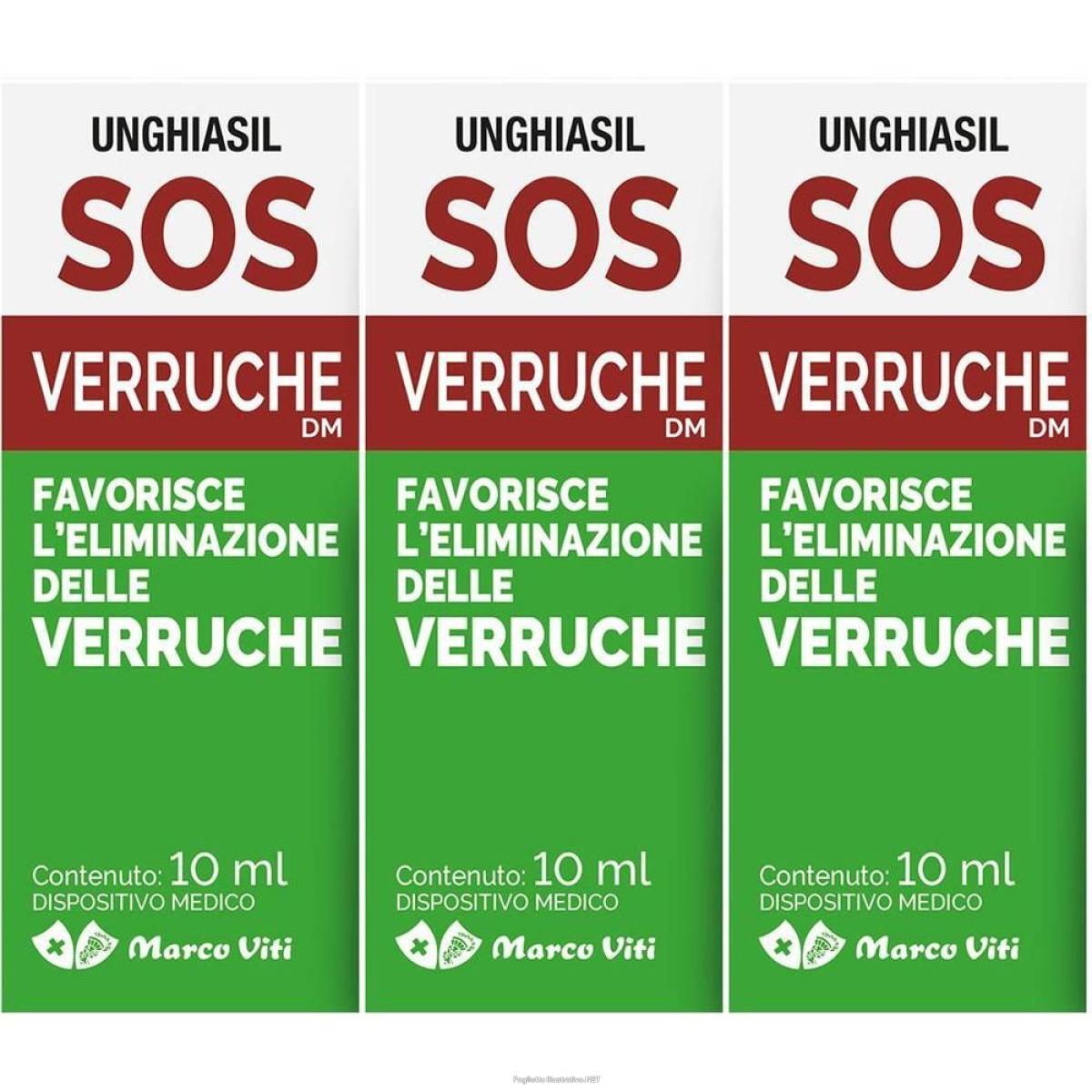 Trova Offerte di unghiasil sos verruche flacone con pennellino 3x10 ml e compra online