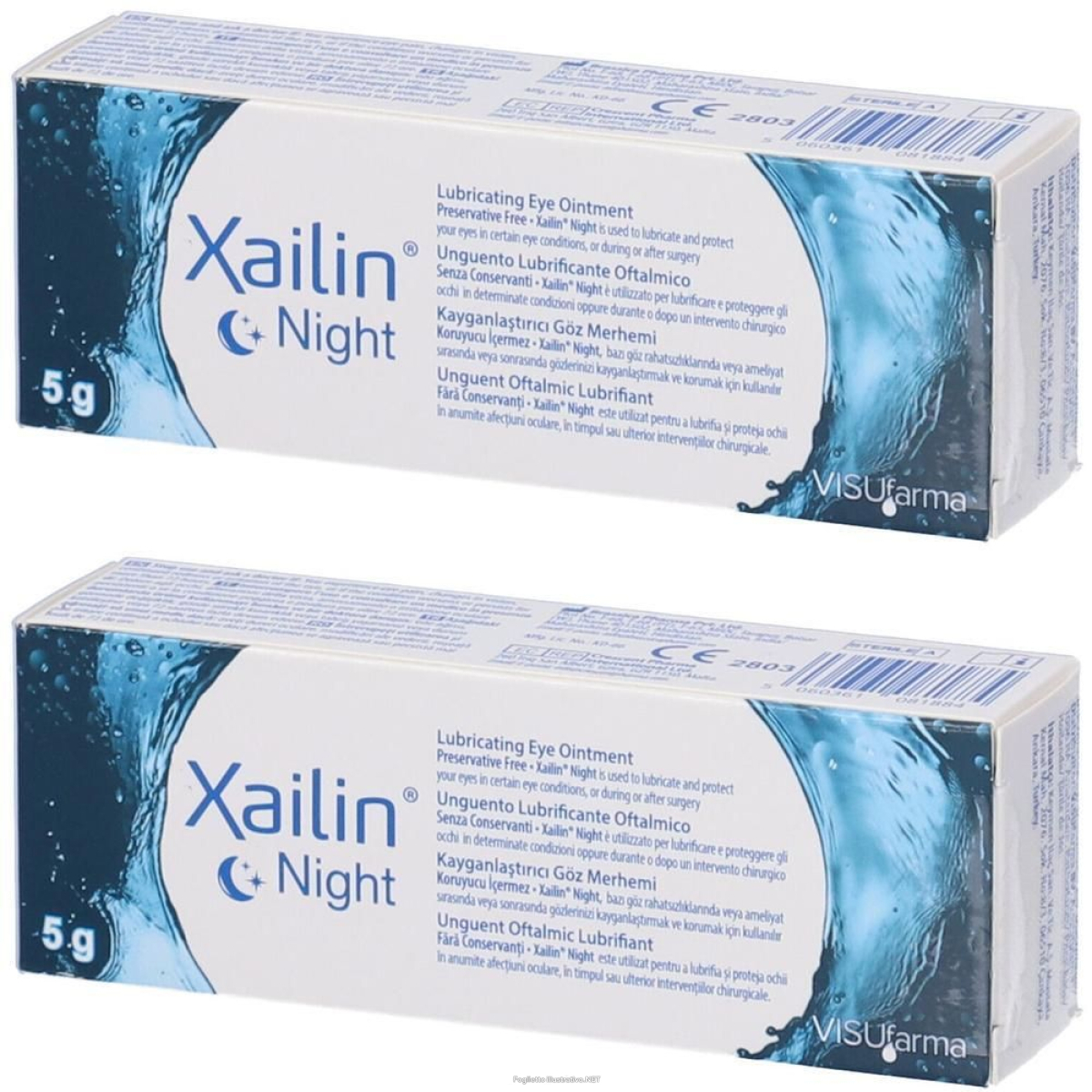 Trova Offerte di unguento lubrificante oftalmico xailin night 5 g 2x5 g pomata oftalmic e compra online