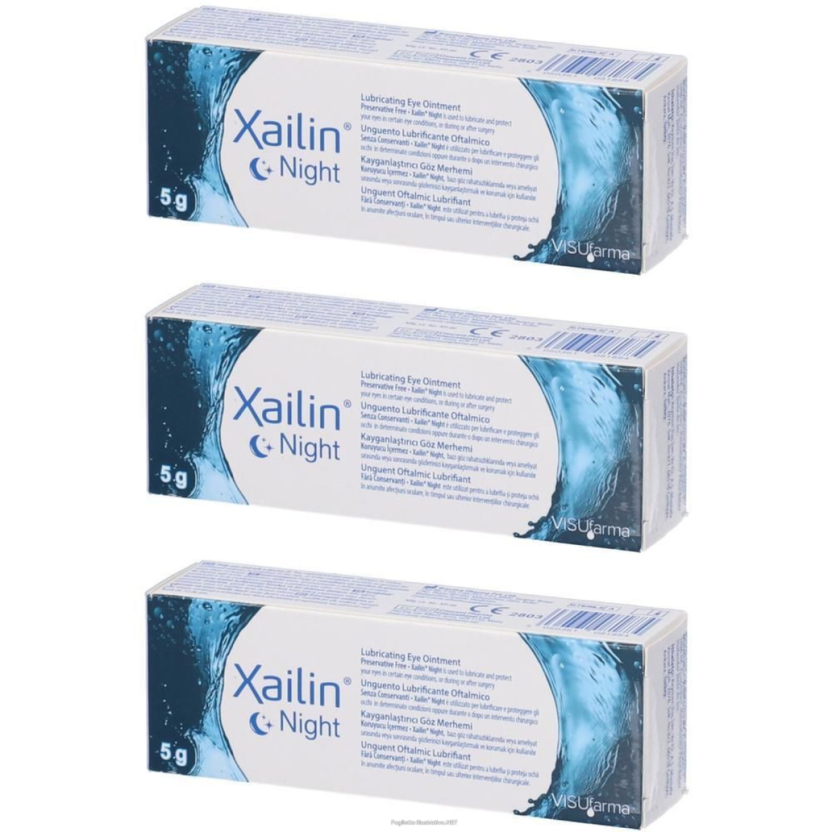 Trova Offerte di unguento lubrificante oftalmico xailin night 5 g 3x5 g pomata oftalmic e compra online