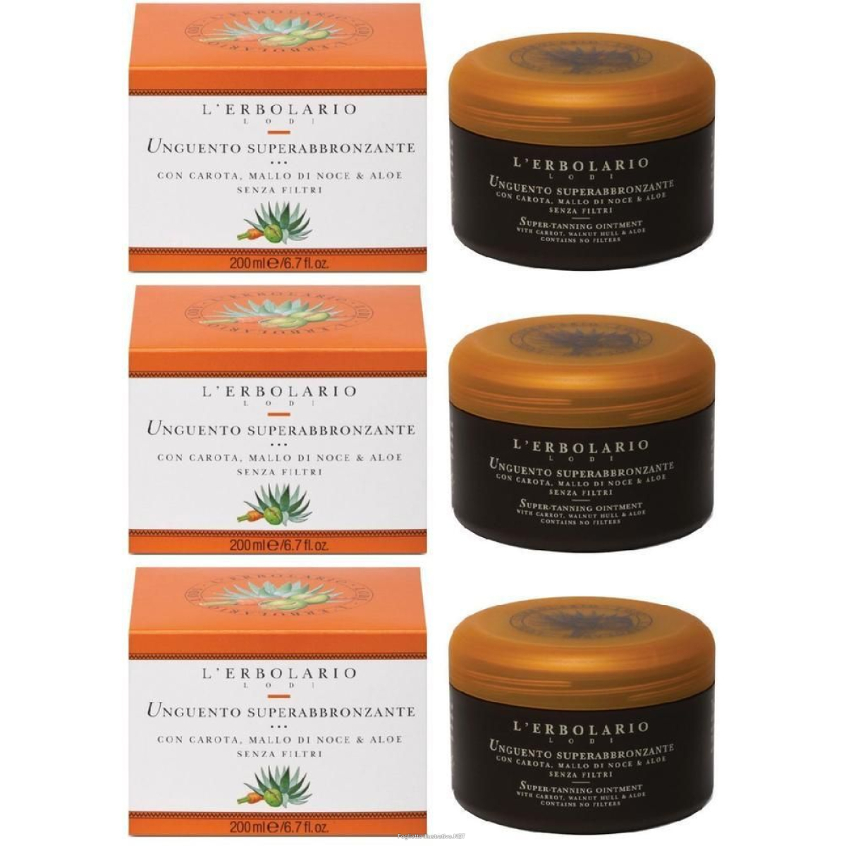 Trova Offerte di unguento superabbronzante carota/mallo di noce/aloe senza filtri 200 m e compra online