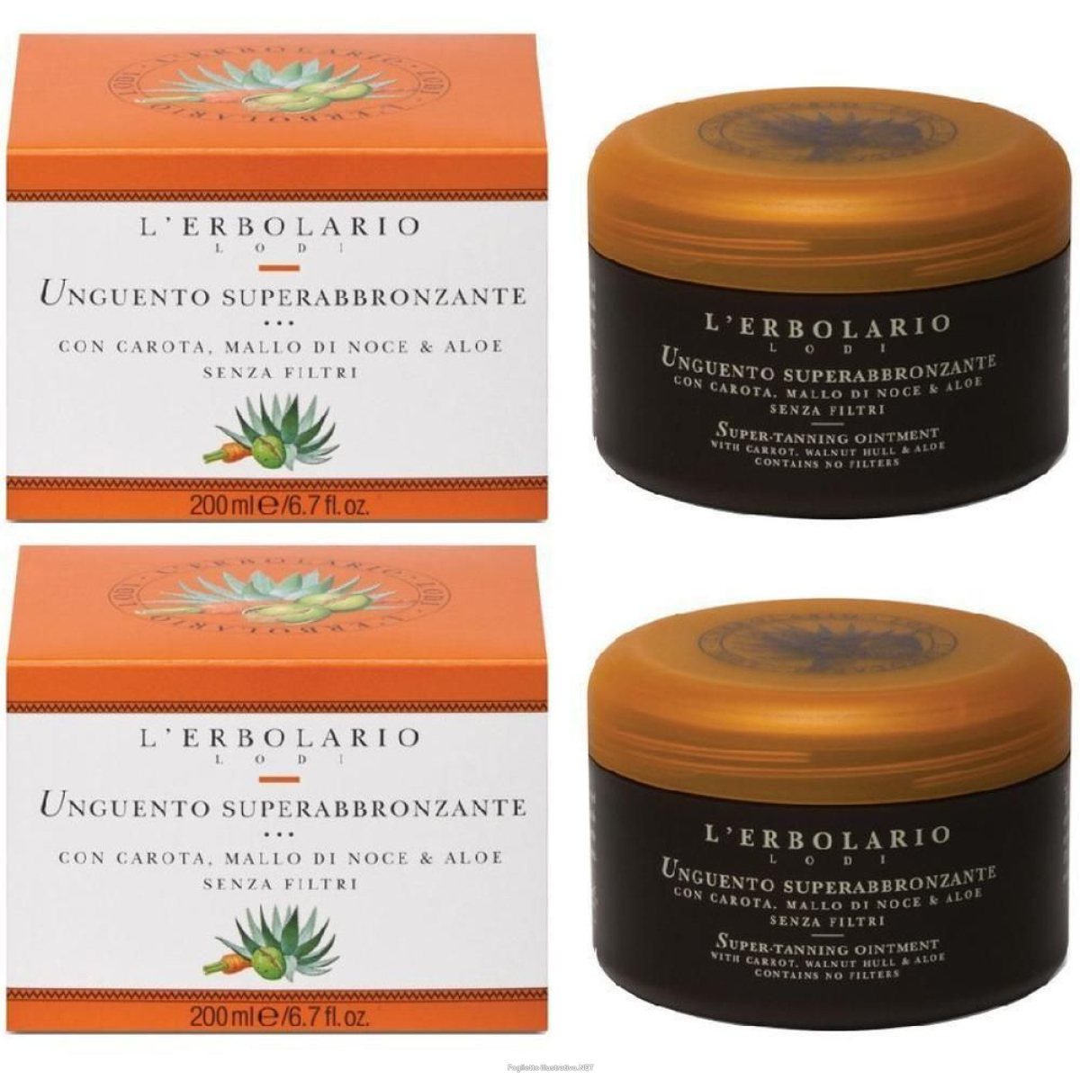Trova Offerte di unguento superabbronzante carota/mallo di noce/aloe senza filtri 200 m e compra online