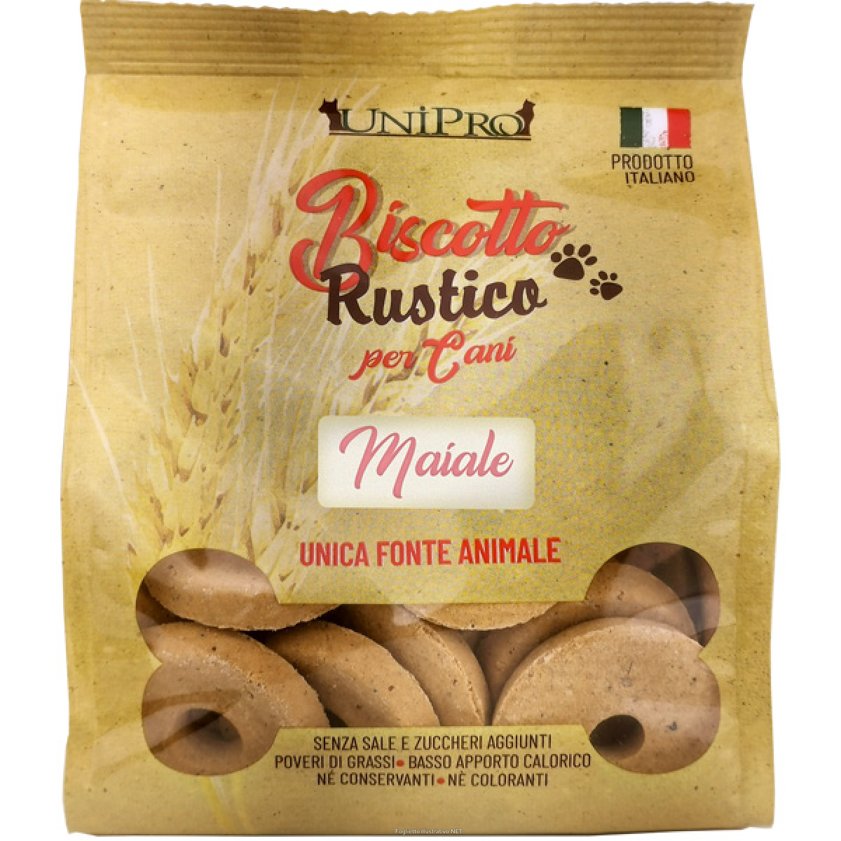 Trova Offerte di unipro biscotto rustico maiale alimento complementare per cani 300g e compra online