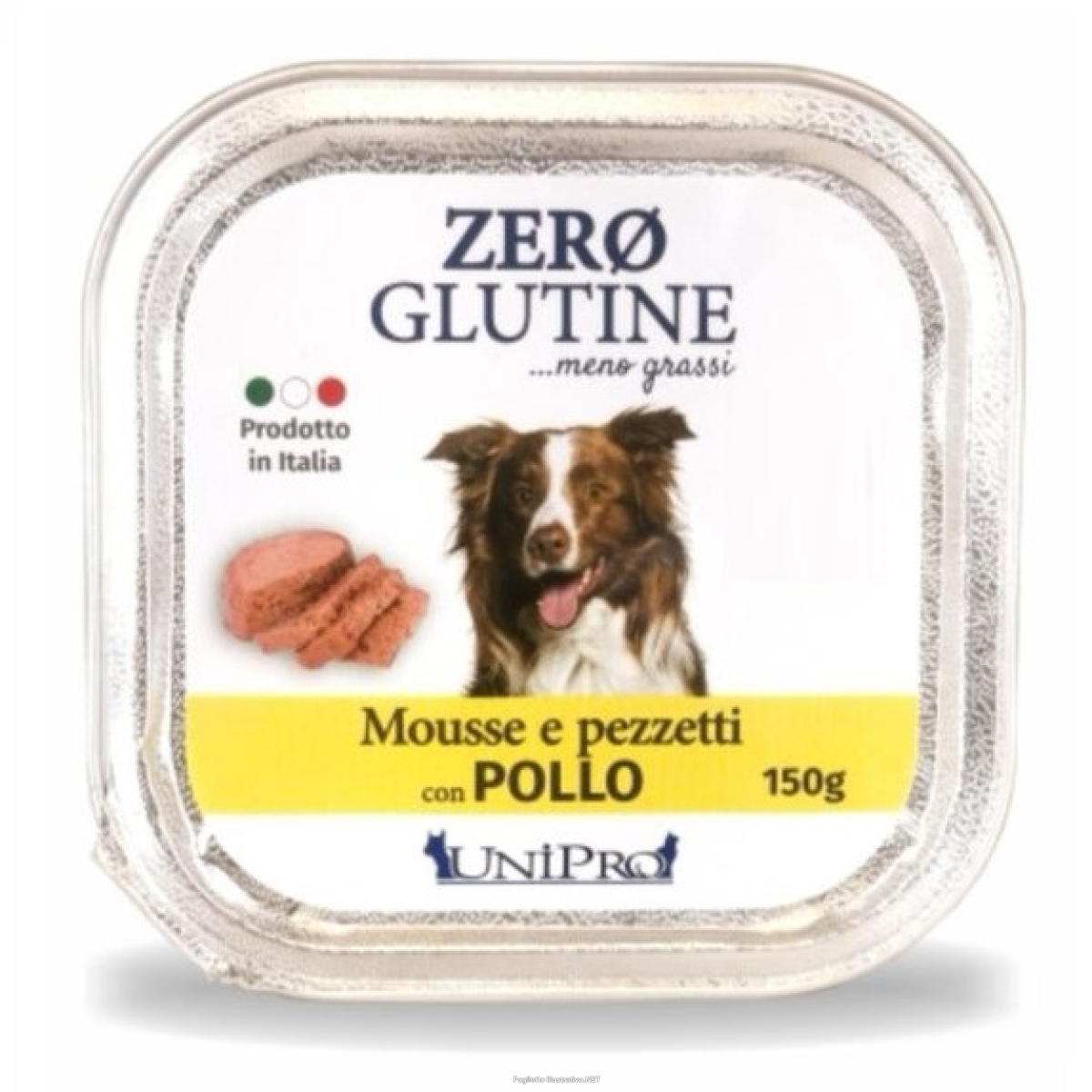 Trova Offerte di unipro cane zero glutine mousse pezzetti di pollo 150gr (vaschetta) e compra online