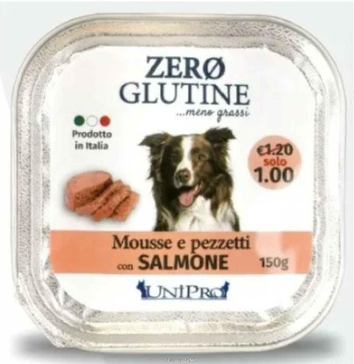 Trova Offerte di unipro cane zero glutine mousse pezzetti di salmone 150gr (vaschetta) e compra online