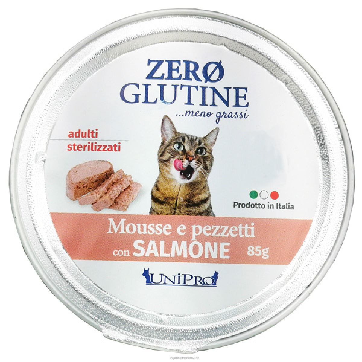 Trova Offerte di unipro gatto zero glutine adulti sterilizzati mousse salmone 85gr (vaschetta) e compra online