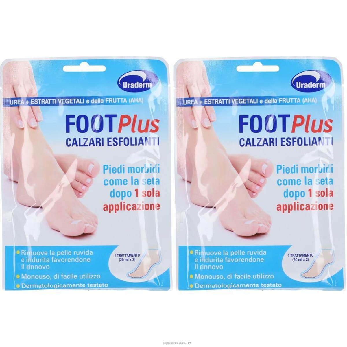 Trova Offerte di uraderm foot plus calze esfolianti 2x2x20 ml gel e compra online