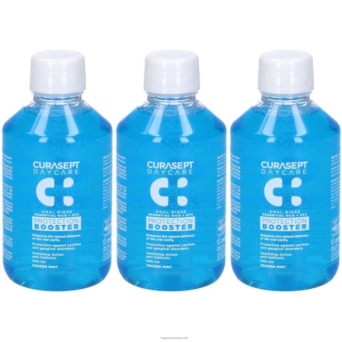 Trova Offerte di urasept daycare collutorio protection booster frozen mint 3x250 ml col e compra online