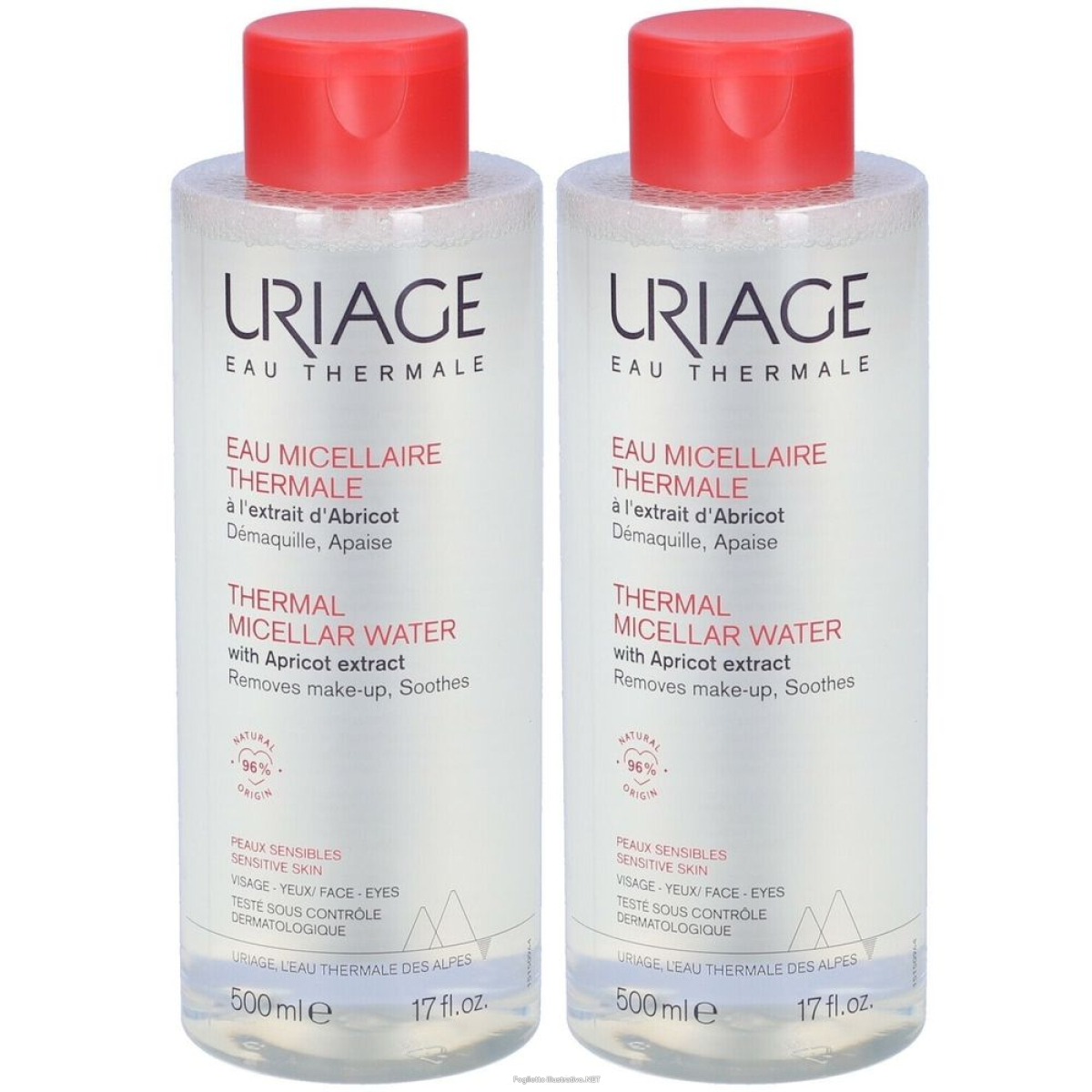 Trova Offerte di uriage acqua micellare termale per pelli sensibili set da 2 2x500 ml g e compra online