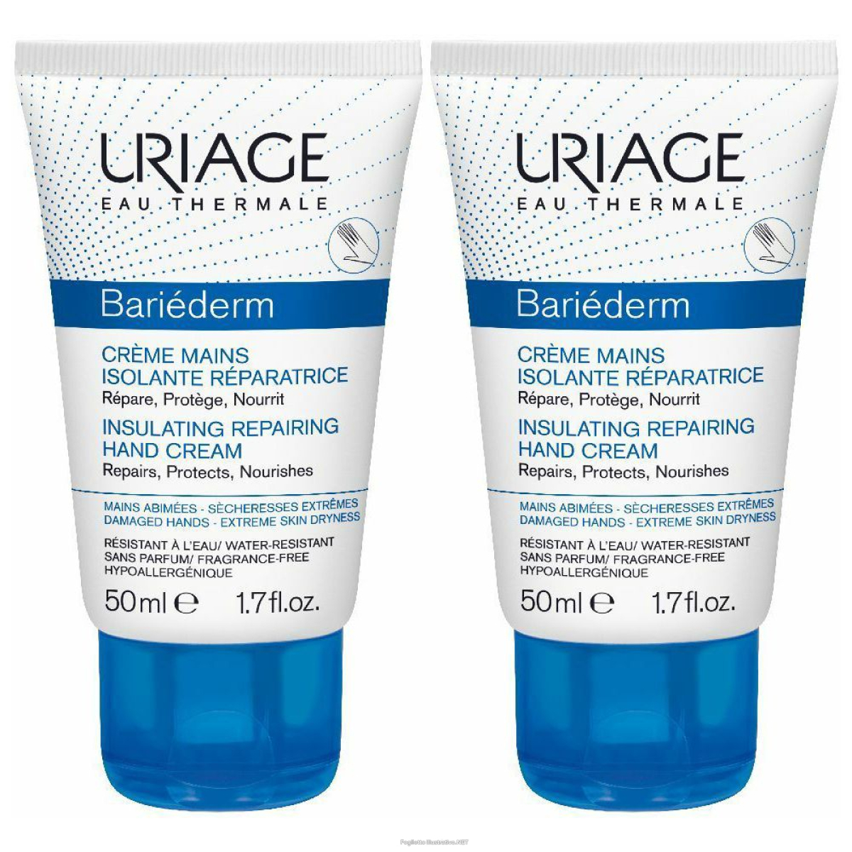 Trova Offerte di uriage bariéderm crème mains set da 2 2x50 ml crema e compra online