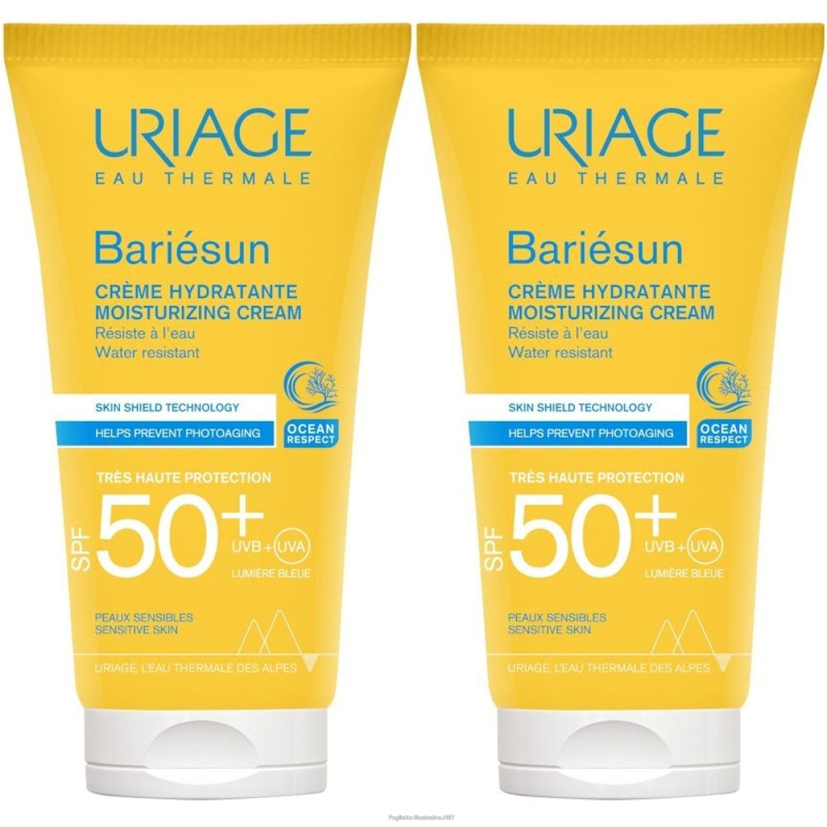 Trova Offerte di uriage bariésun crema viso spf 50+ set da 2 2x50 ml e compra online