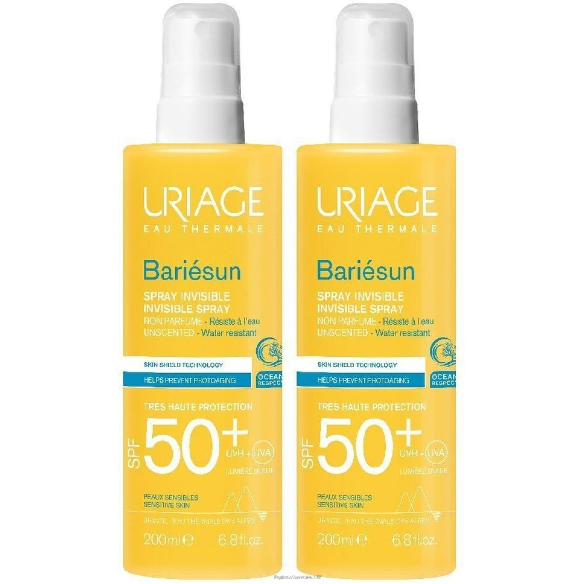 Trova Offerte di uriage bariésun spray invisible senza profumo spf 50+ set da 2 2x200 m e compra online