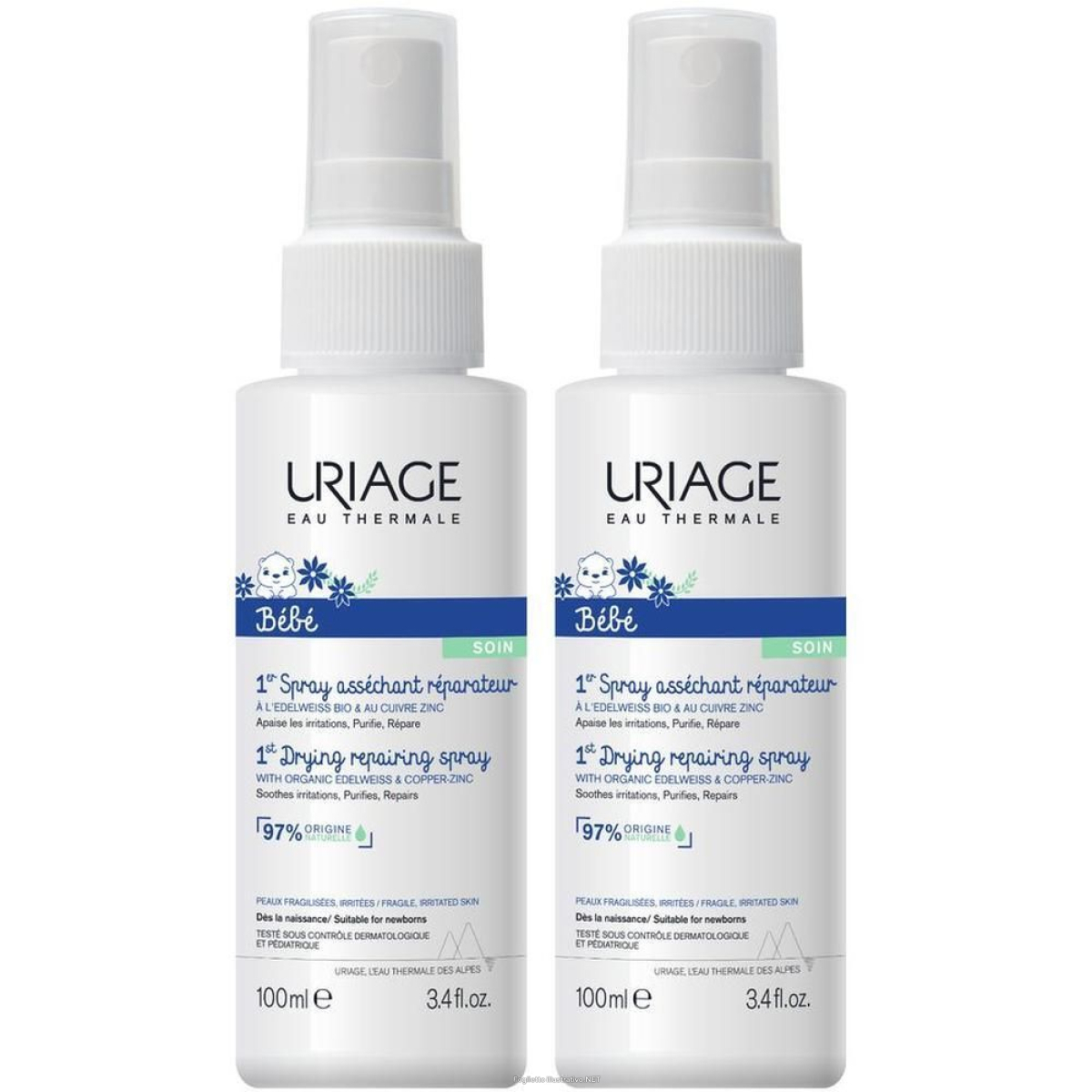 Trova Offerte di uriage bebe 1° spray assorbente riparatore anti-irritazioni, zone umid e compra online