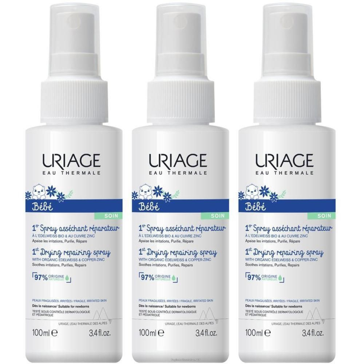 Trova Offerte di uriage bebe 1° spray assorbente riparatore anti-irritazioni, zone umid e compra online