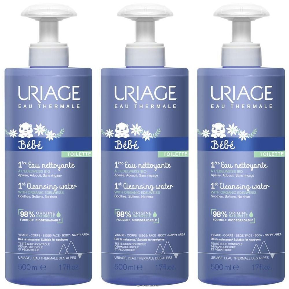 Trova Offerte di uriage bebe 1a acqua detergente senza risciacquo, viso, corpo, pannoli e compra online