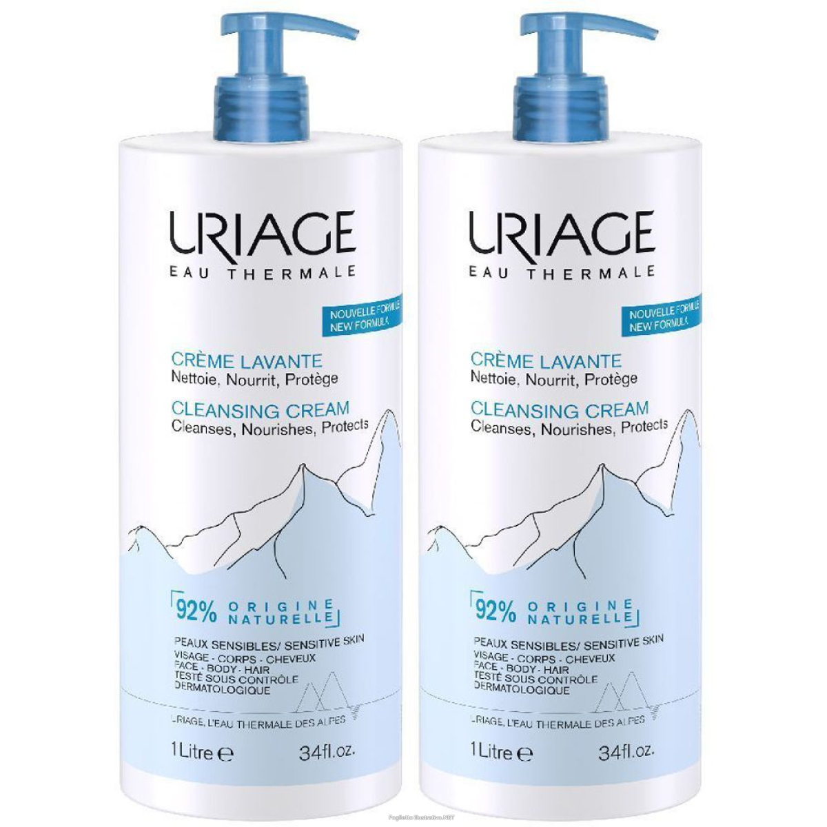 Trova Offerte di uriage creme lavante 1l set da 2 2x1000 ml crema e compra online