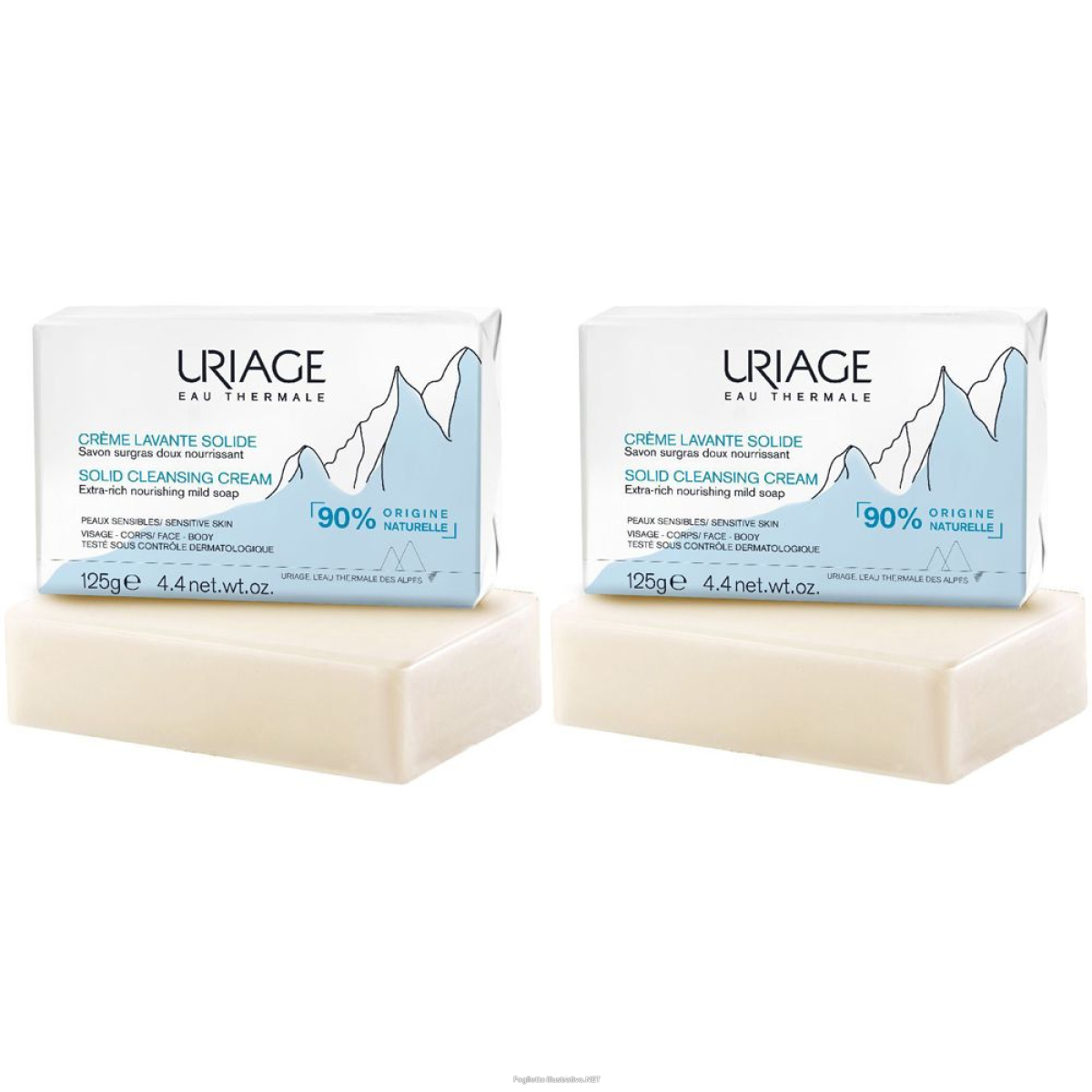 Trova Offerte di uriage creme lavante solida set da 2 2x125 g sapone e compra online