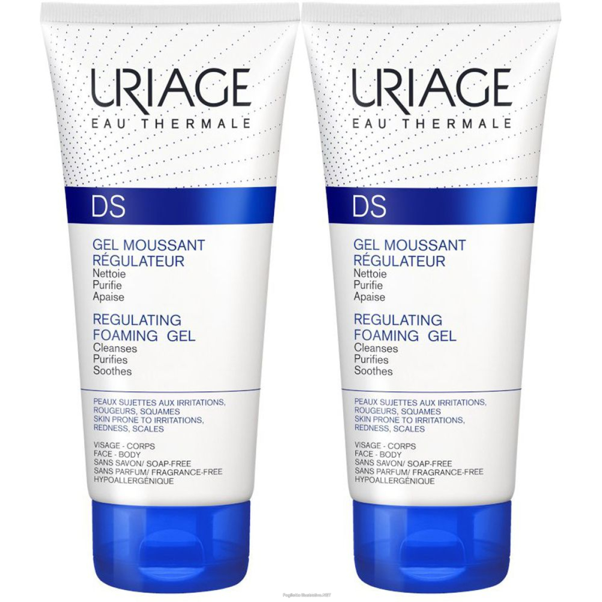 Trova Offerte di uriage d.s. gel nettoyant set da 2 2x150 ml detergente e compra online