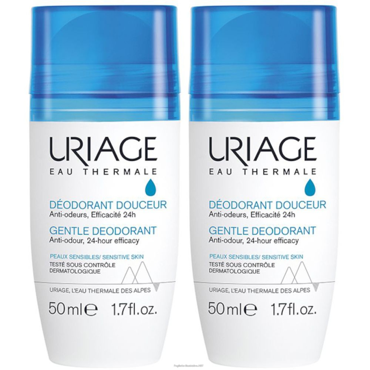 Trova Offerte di uriage déodorant douceur set da 2 2x50 ml roller e compra online