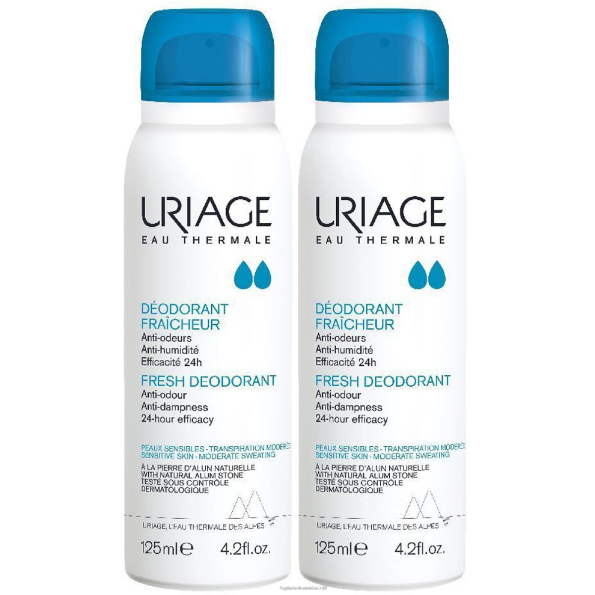 Trova Offerte di uriage deodorante fraicheur set da 2 2x125 ml spray e compra online
