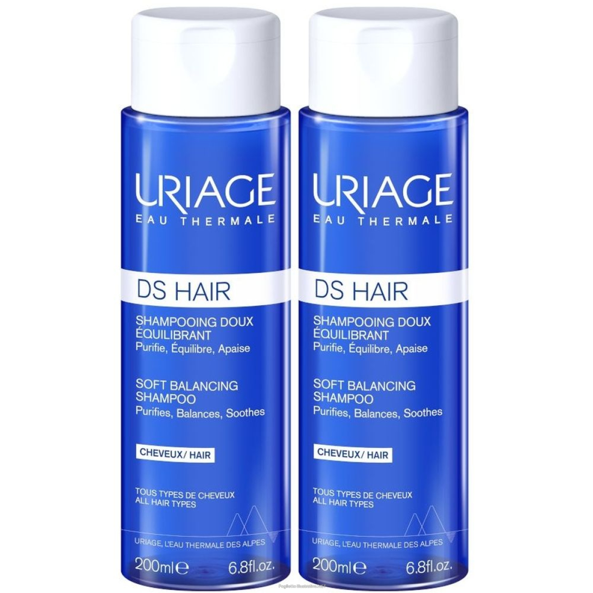 Trova Offerte di uriage ds hair shampooing doux Équilibrant set da 2 2x200 ml shampoo e compra online
