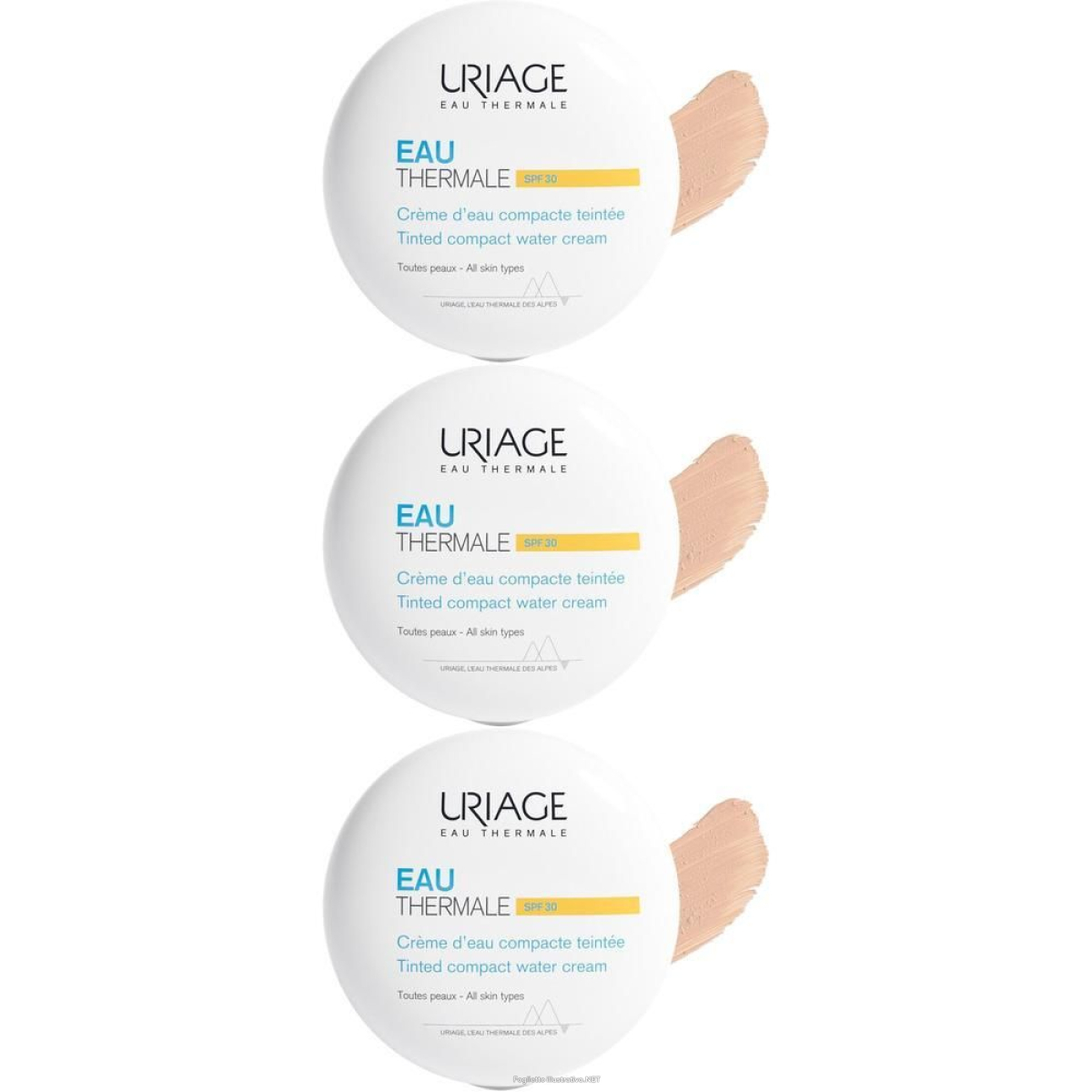 Trova Offerte di uriage eau thermale - crema compatta colorata all'acqua spf30 3x10 g c e compra online