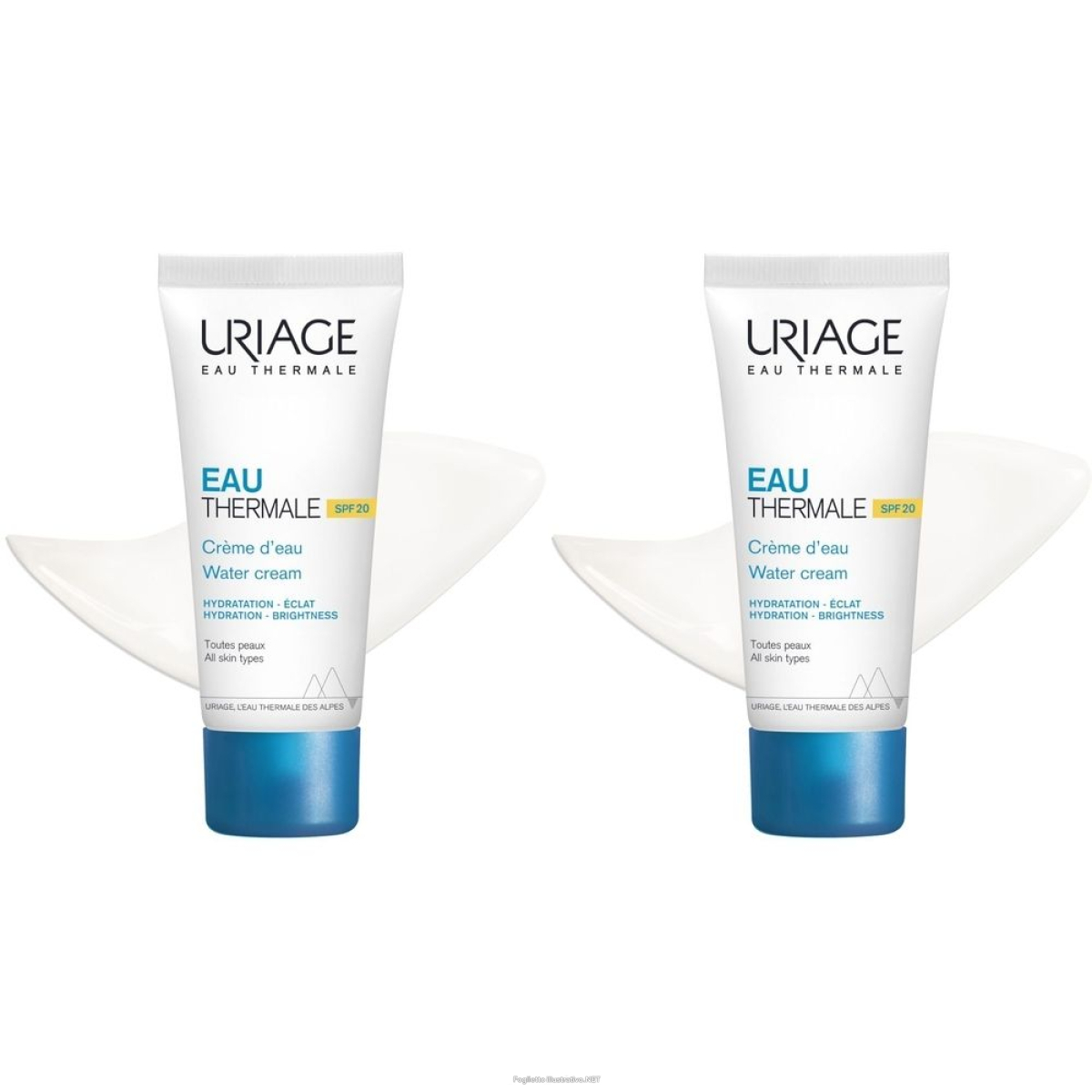Trova Offerte di uriage eau thermale crème d'eau légère spf20 set da 2 2x1 pz crema idr e compra online