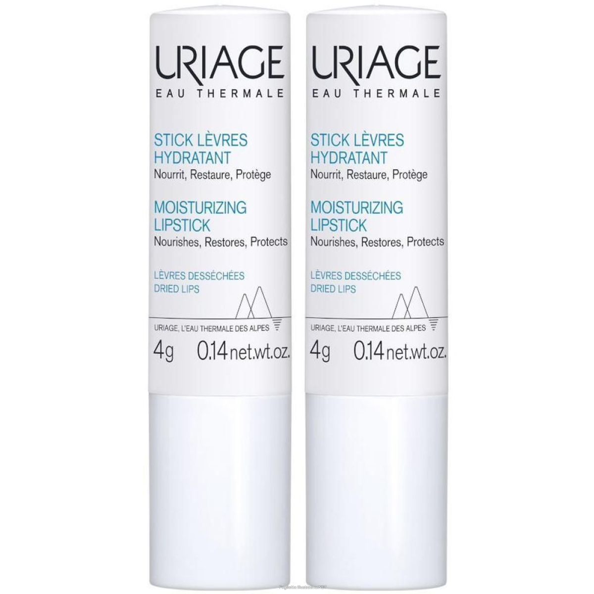 Trova Offerte di uriage eau thermale stick labbra idratante, secche 2x4 g rosset e compra online