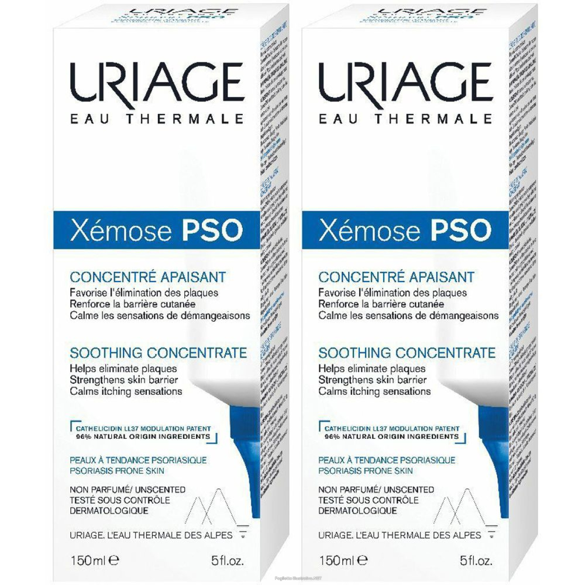 Trova Offerte di uriage eau thermale xémose pso concentrato lenitivo set da 2 2x150 ml e compra online