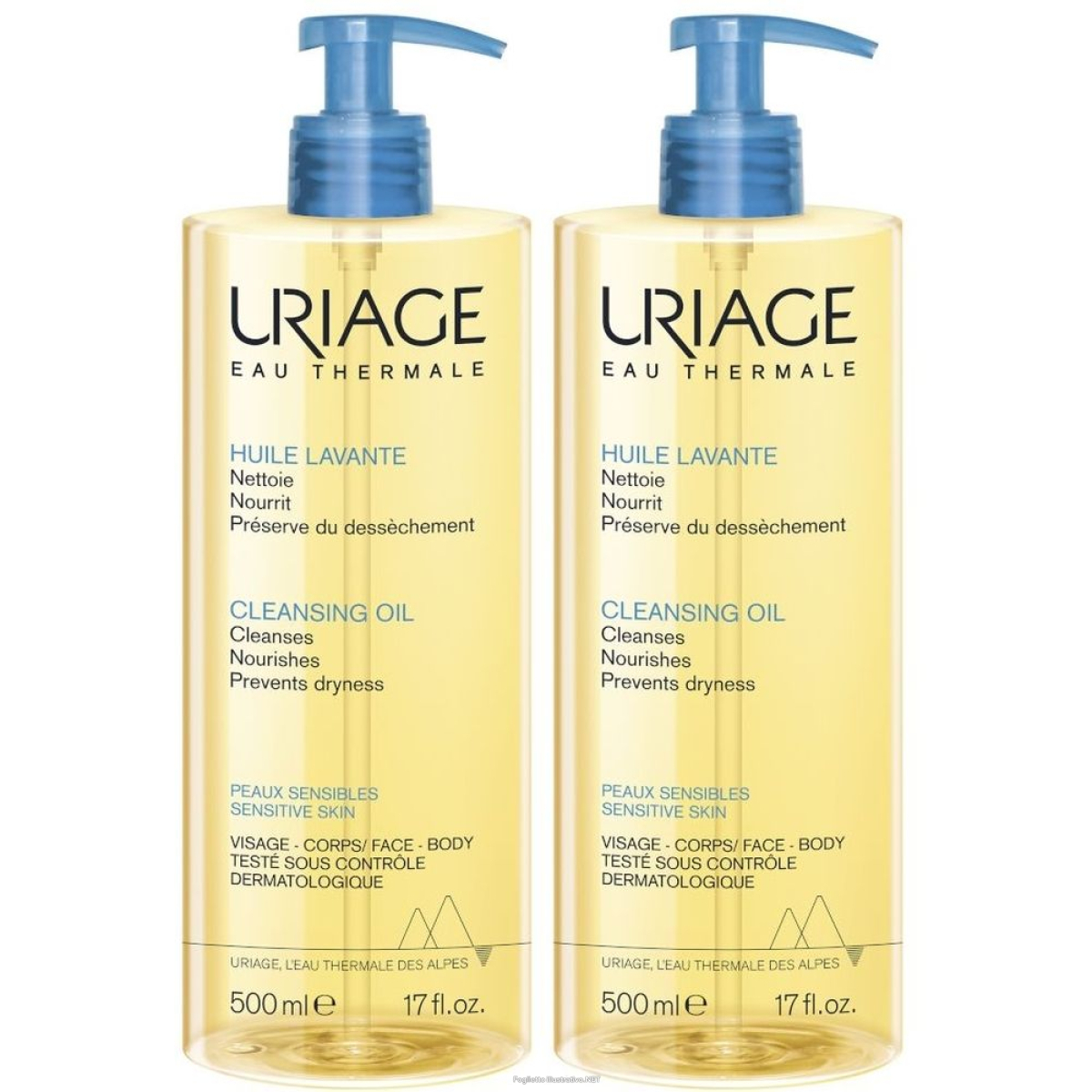 Trova Offerte di uriage olio lavante set da 2 2x500 ml e compra online