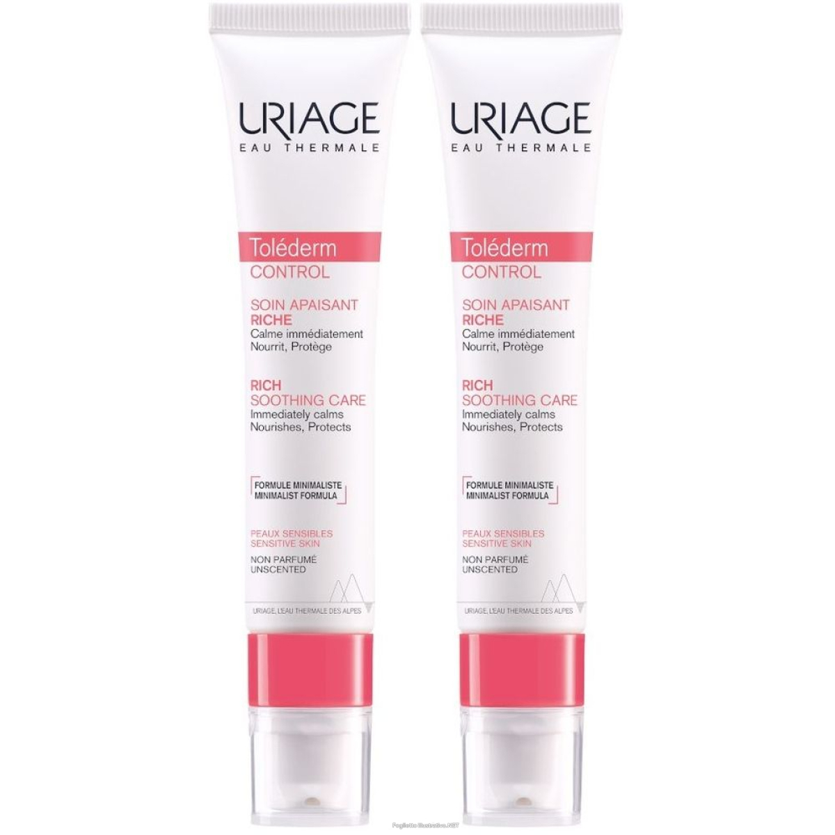 Trova Offerte di uriage toléderm control crema ricca set da 2 2x40 ml e compra online