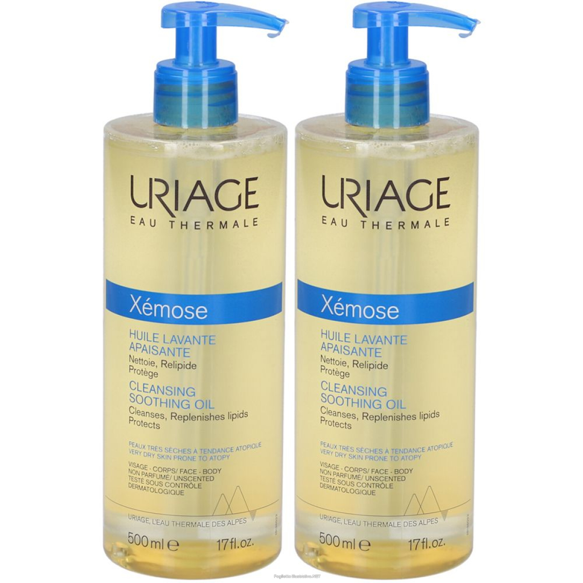 Trova Offerte di uriage xémose olio detergente 500ml set da 2 2x500 ml e compra online