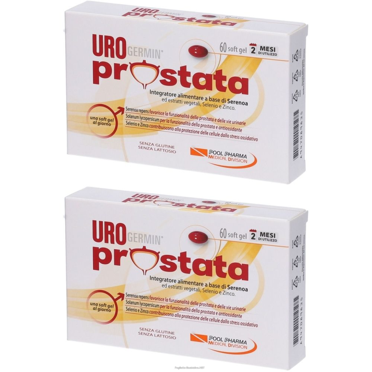 Trova Offerte di urogermin prostata soft gel set da 2 2x45,4 g capsule e compra online