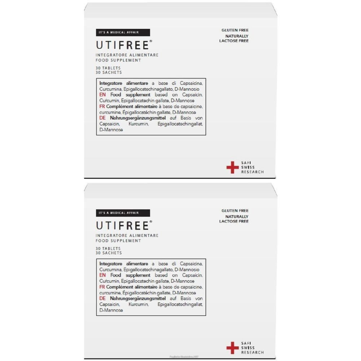 Trova Offerte di utifree 30 compresse + stick da 2,5 g 2x99 g e compra online