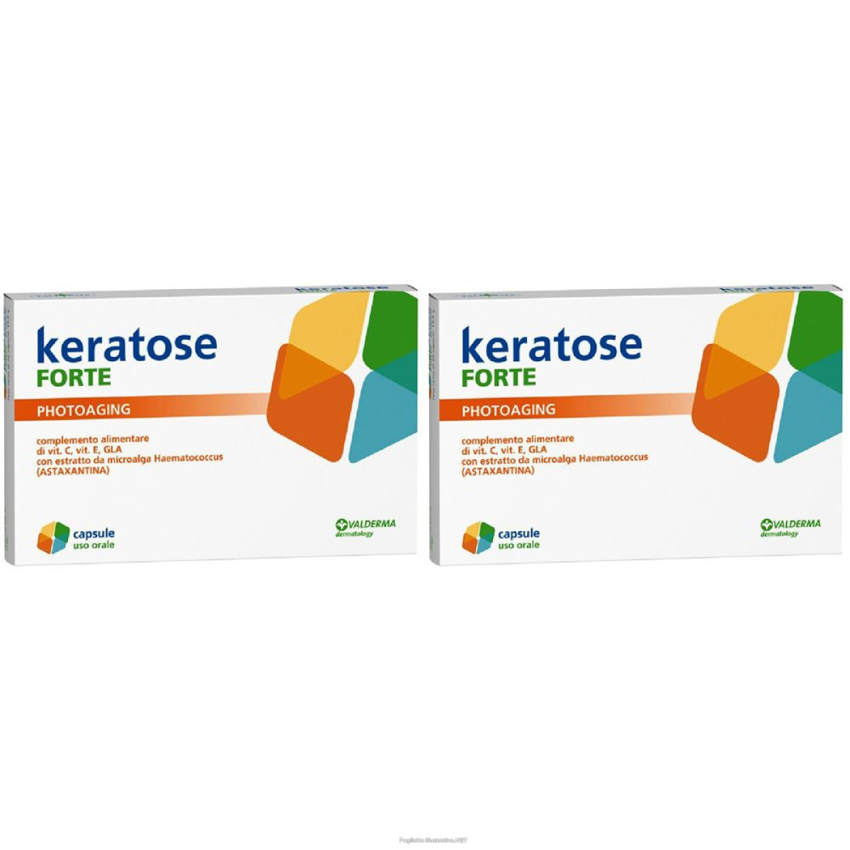 Trova Offerte di valderma keratose forte photoaging capsule set da 2 2x20 pz e compra online