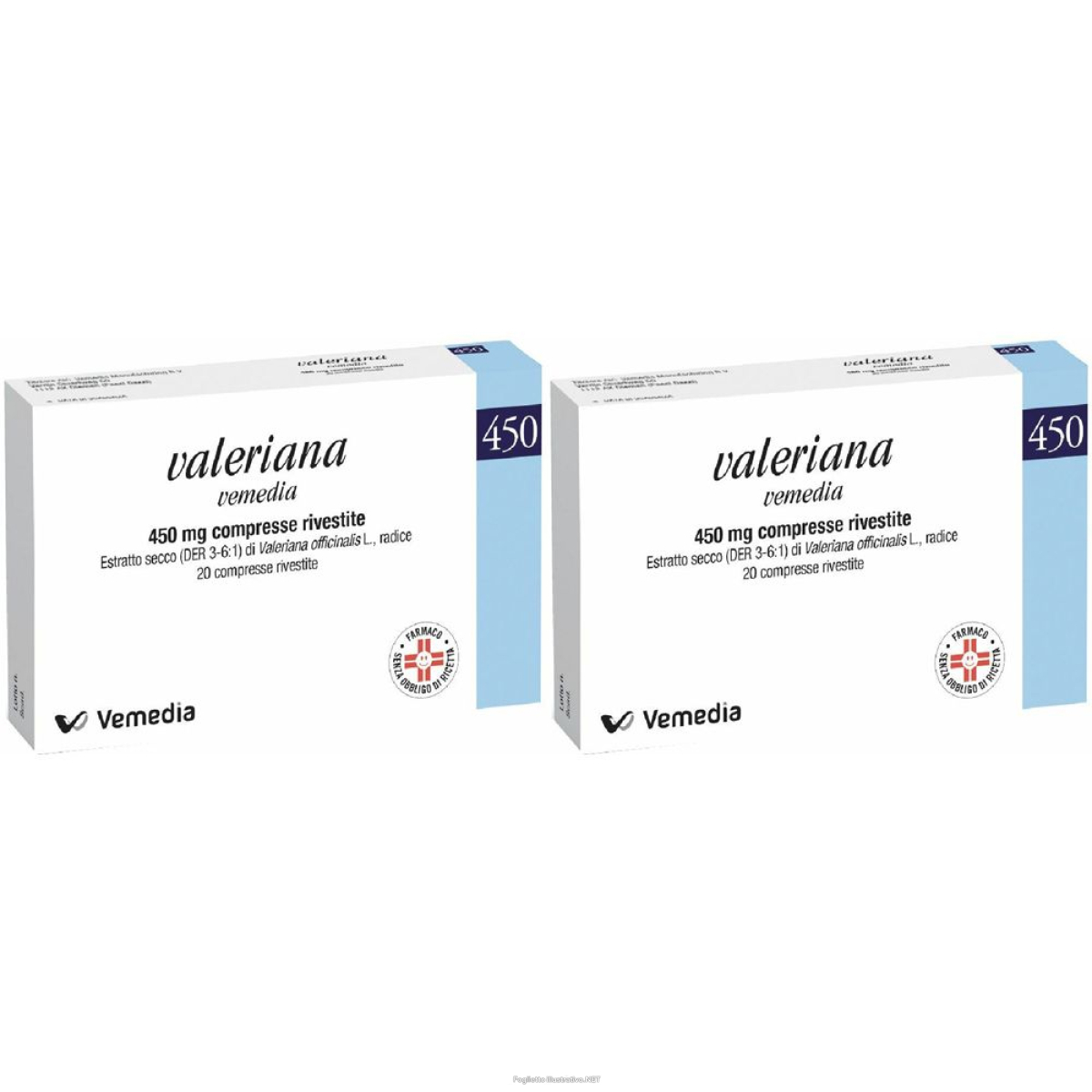 Trova Offerte di valeriana vemedia 450 mg set da 2 2x20 pz compresse rivestite con film e compra online