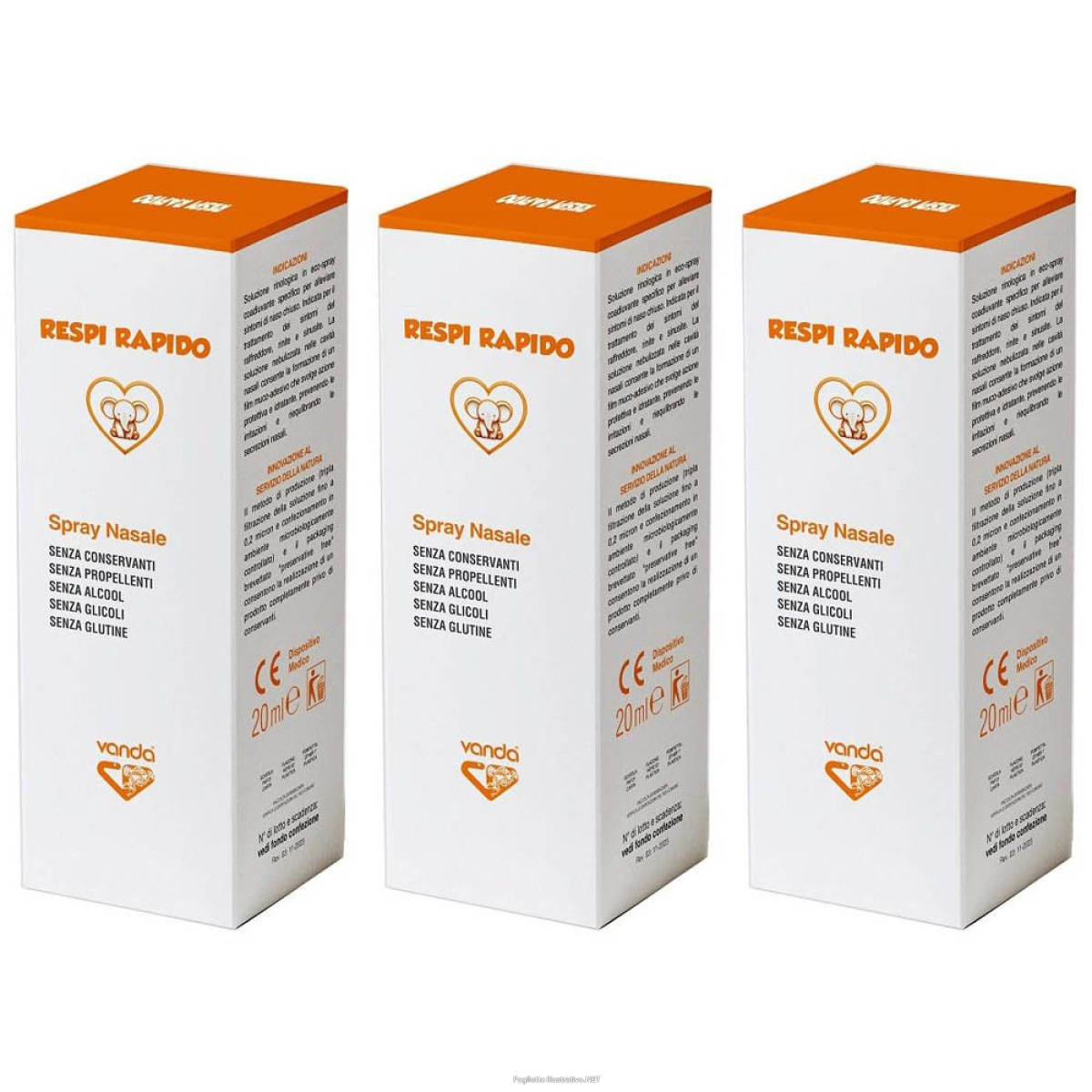 Trova Offerte di vanda respi rapido spray nasale 3x20 ml nasale e compra online