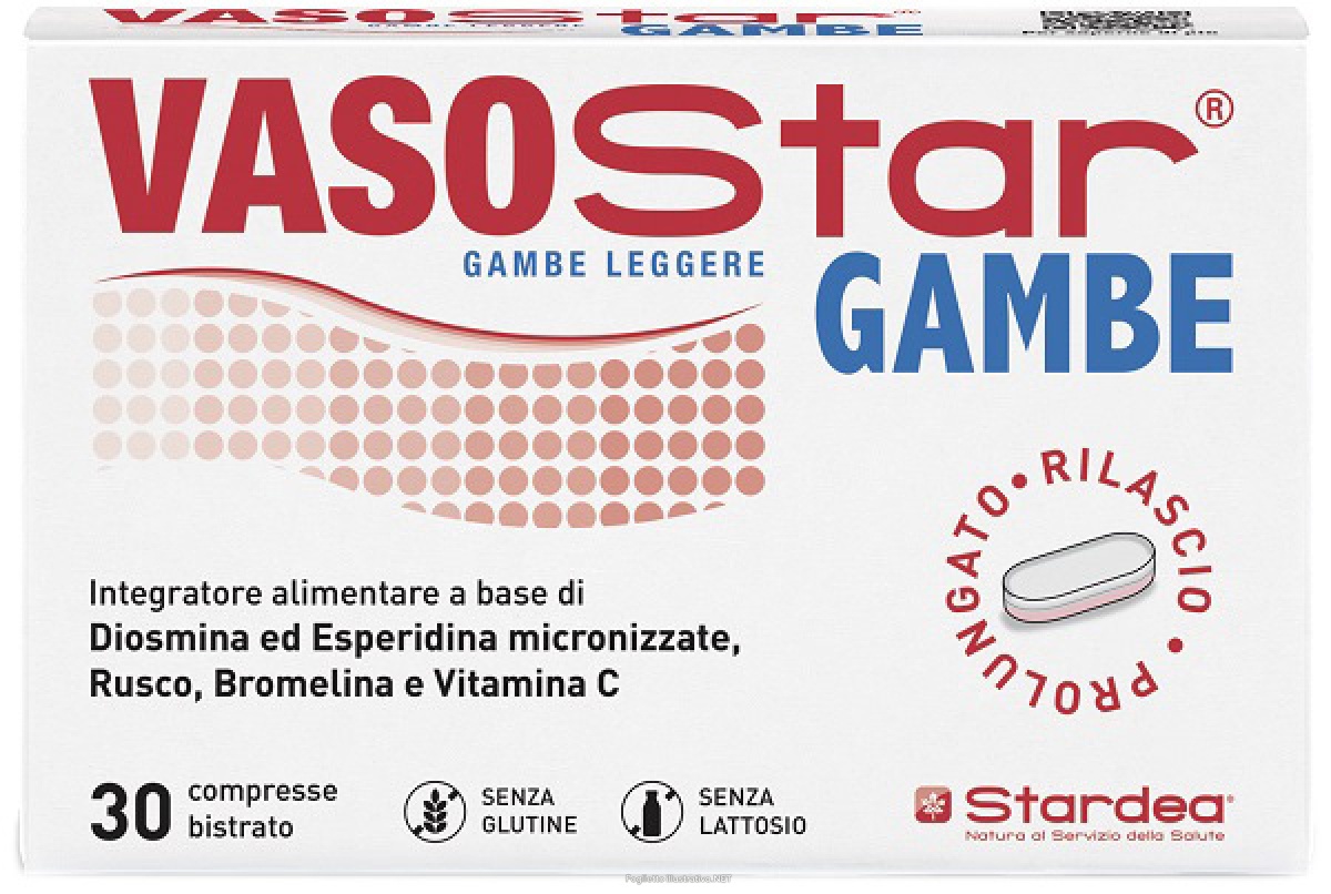 Trova Offerte di vasostar gambe integratore per il microcircolo e la pesantezza delle gambe 30 compresse e compra online