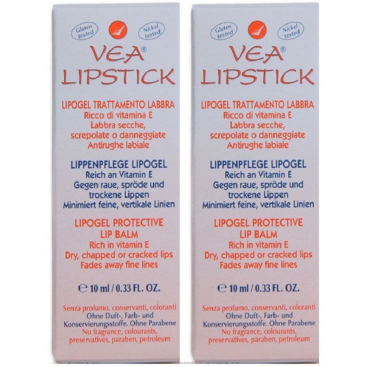 Trova Offerte di vea® lipstick lipogel labbra set da 2 2x10 ml rossetto e compra online