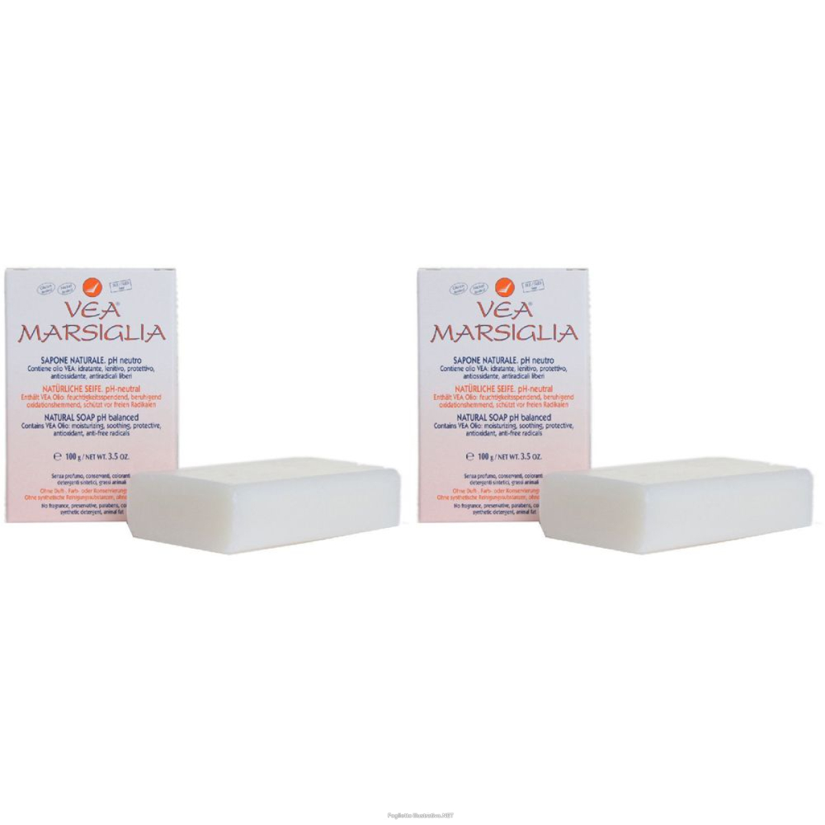 Trova Offerte di vea® marsiglia set da 2 2x100 g sapone e compra online