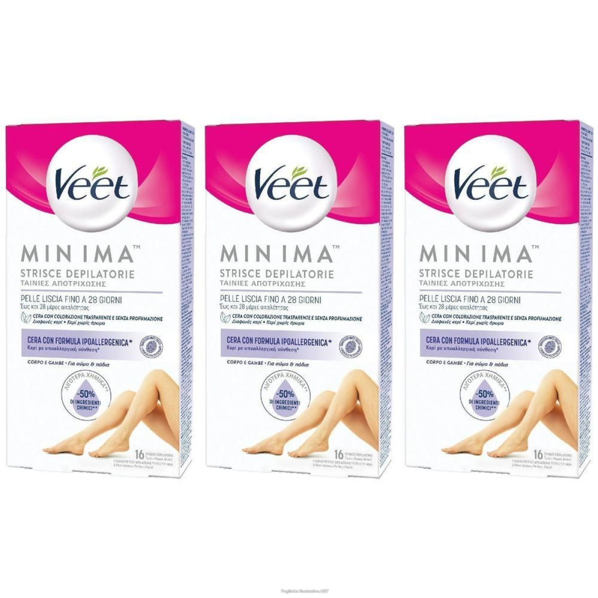 Trova Offerte di veet® minima™ strisce depilatorie 3x1 st e compra online