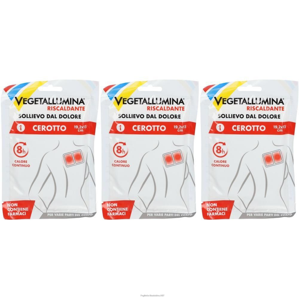 Trova Offerte di vegetallumina® cerotto riscaldante 19,2 x 13 cm 3x1 pz bendaggio/i e compra online