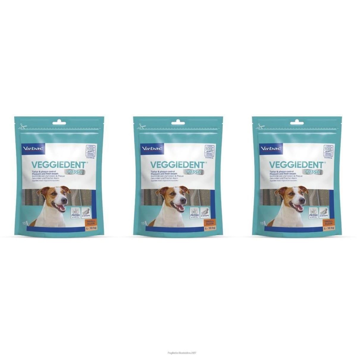 Trova Offerte di veggiedent fresh snack dentali per la pulizia dei denti del cane 3x15x e compra online