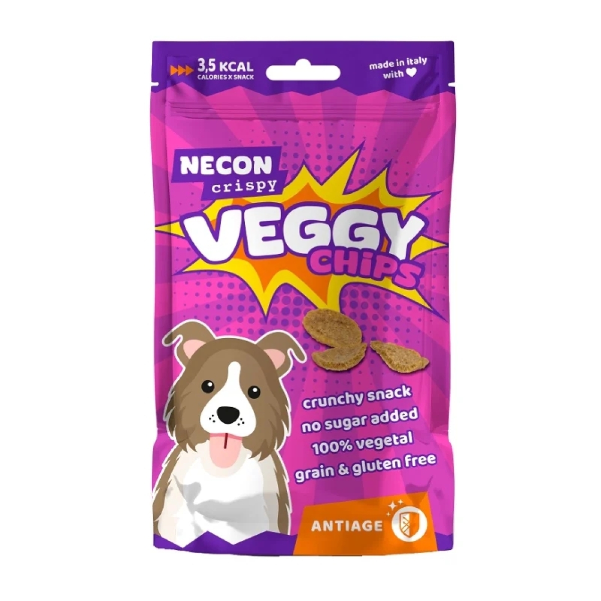 Trova Offerte di Veggy chips antiage - snack per cani 85 gr e compra online