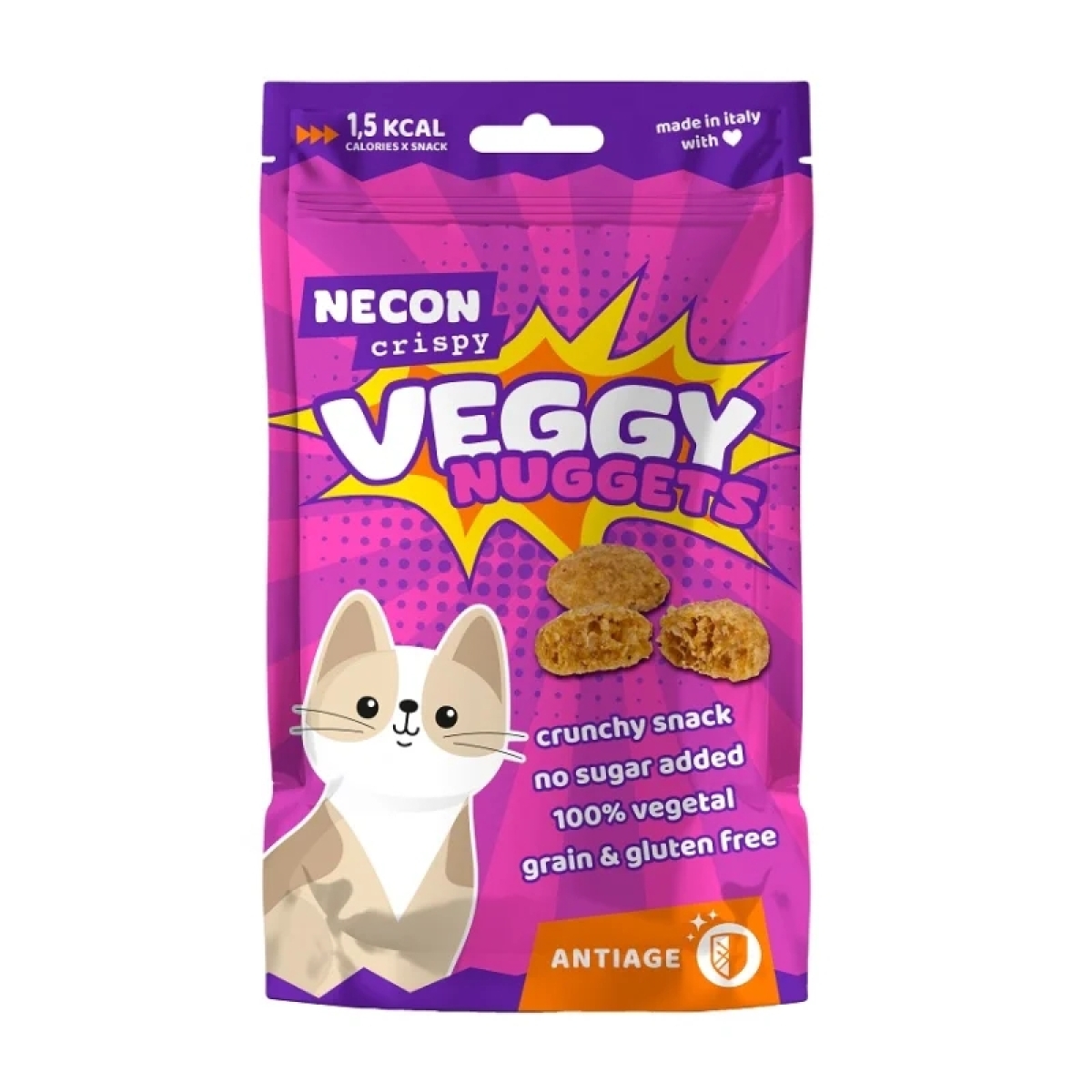 Trova Offerte di Veggy nuggets antiage - snack alimento complementare per gatti 85 gr e compra online