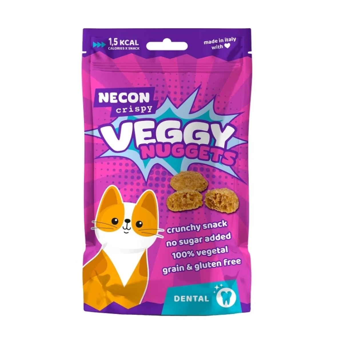 Trova Offerte di Veggy nuggets dental cat - snack complementare per gatti per l'igiene orale 85 gr e compra online