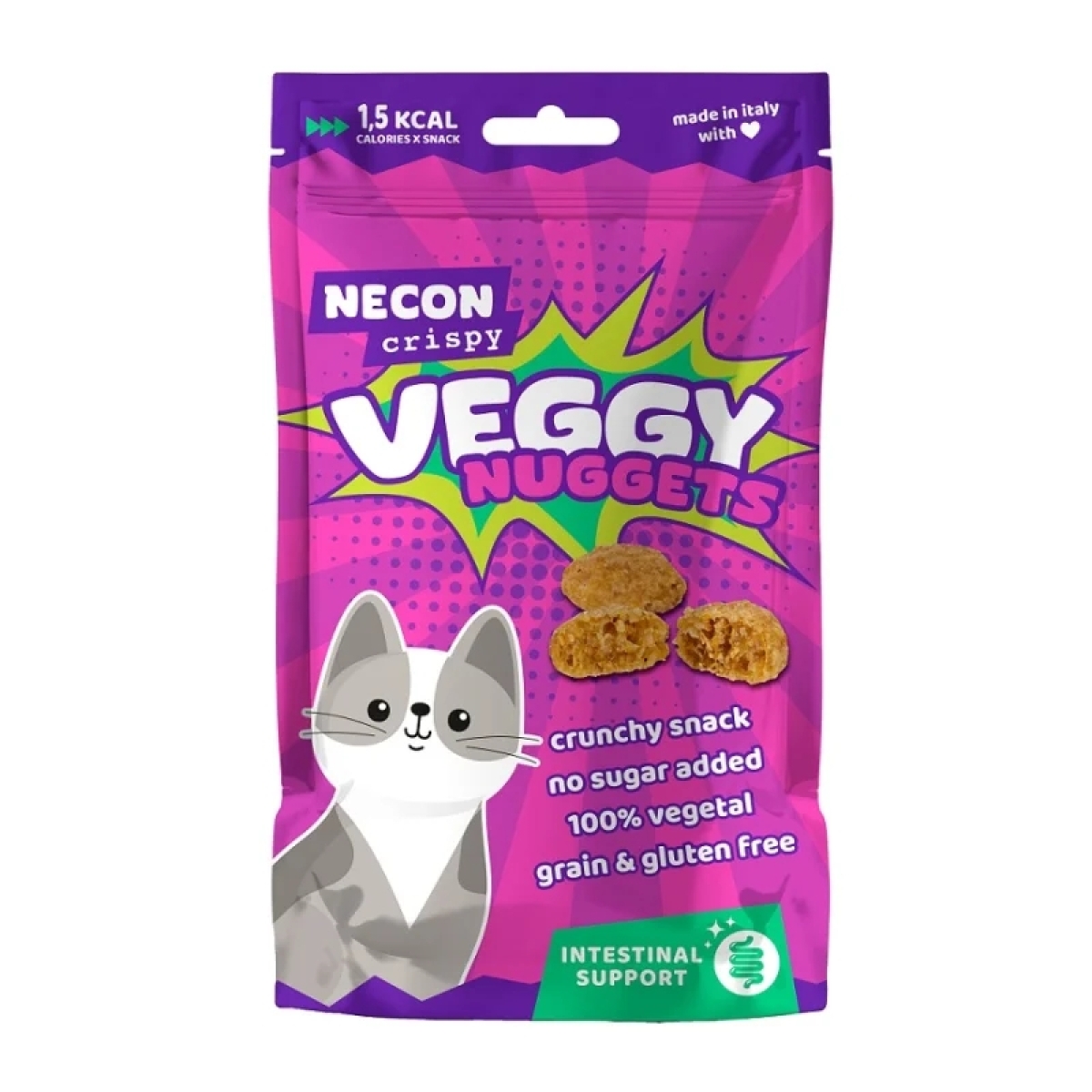 Trova Offerte di Veggy nuggets intestinal cat - alimento complementare per gatti 85 gr e compra online